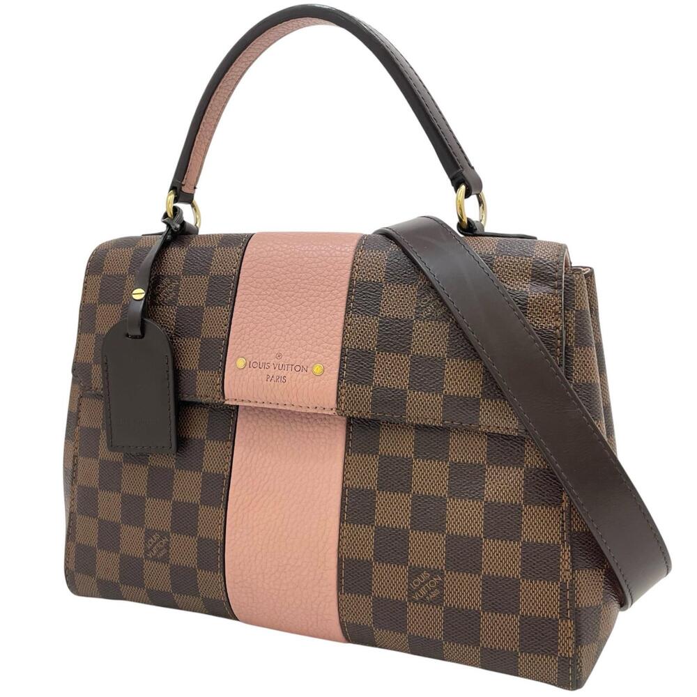 LOUIS VUITTON Bond Street Damier Shoulder Bag Handbag Magnolia Brown Pink